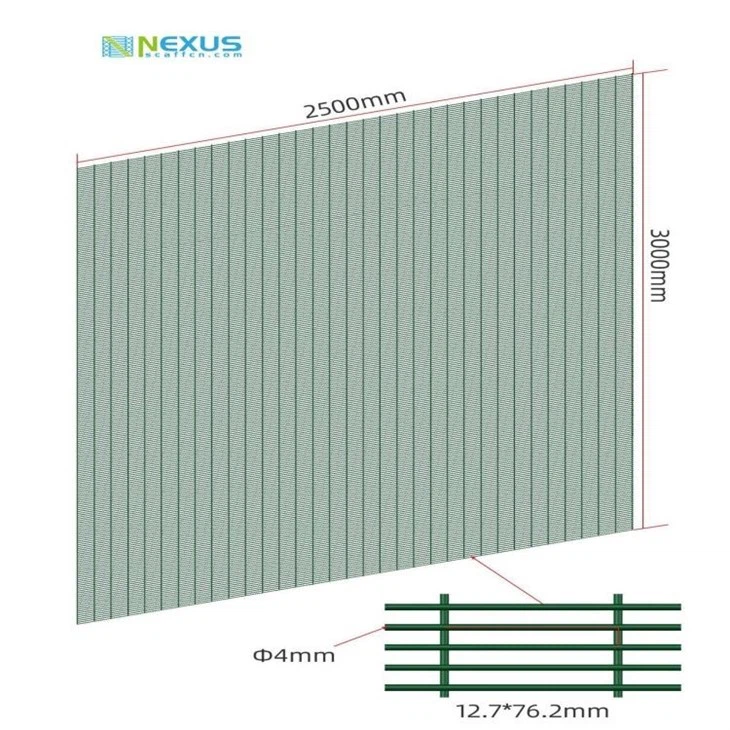 2.5m wide x 3.0m high - 358 Mesh - Powder Coated